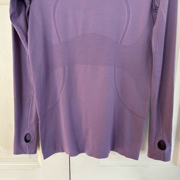 Lululemon Swiftly Tech Long Sleeve 8 Purple Lilac Top Yoga Pilates Running Gym - Picture 3 of 8
